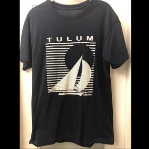 TULUM, Mexico vintage t-shirt w/white puff paint